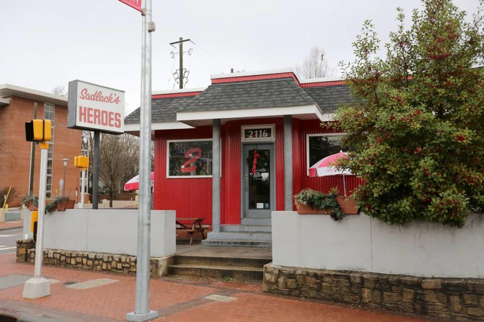 Sadlack’s Heroes, at 2116 Hillsborough Street in Raleigh, photographed in December 2013.