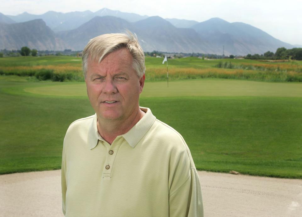 Golden Holt, president of Golden Fairways, has built the newest golf course in Utah County which is Orem’s Sleepy Ridge Golf Course. Holt coached Nacua on the Orem High basketball team and recently attended a Rams game where he watched his former pupil school the Cleveland Browns. | Stuart Johnson, Deseret News