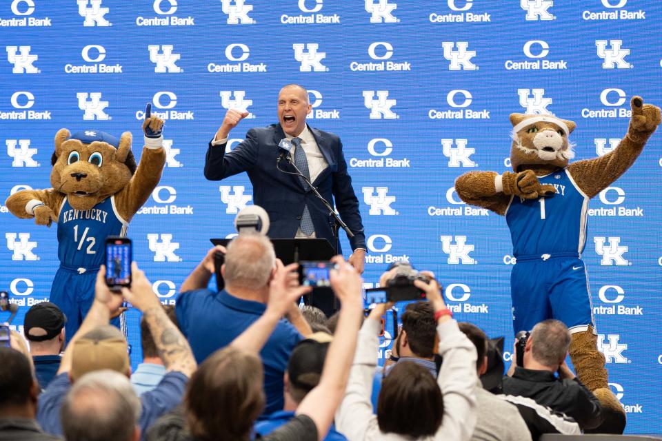 Kentucky men’s basketball coach Mark Pope and Louisville coach Pat Kelsey are set to square off for the first time Dec. 14.