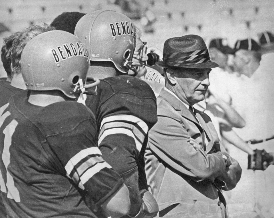 September 15, 1968: Paul Brown built the Bengals and was the head coach.