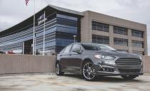<p>The Fusion blends seductive styling, lively handling, and comprehensive-if sometimes frustrating-tech features. The base engine is a 175-hp 2.5-liter four-cylinder, but optional 181-hp 1.5-liter or 240-hp 2.0-liter turbo fours aim to provide a little extra zip. All are mated to a six-speed automatic with front- or all-wheel drive. Two hybrid models are available, both with a 2.0-liter four paired with an electric motor for a combined 188 hp; the plug-in model offers a 19-mile electric-only range. <a rel="nofollow noopener" href="http://www.caranddriver.com/ford/fusion" target="_blank" data-ylk="slk:FULL COVERAGE ››;elm:context_link;itc:0;sec:content-canvas" class="link ">FULL COVERAGE ››</a></p>