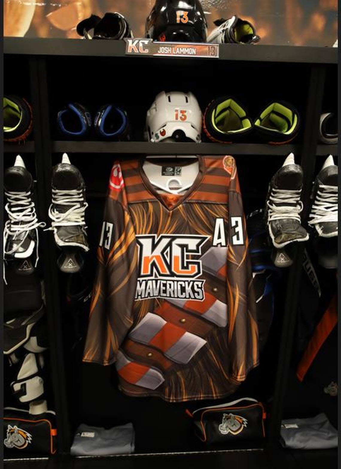 The Chewbacca hockey jerseys.