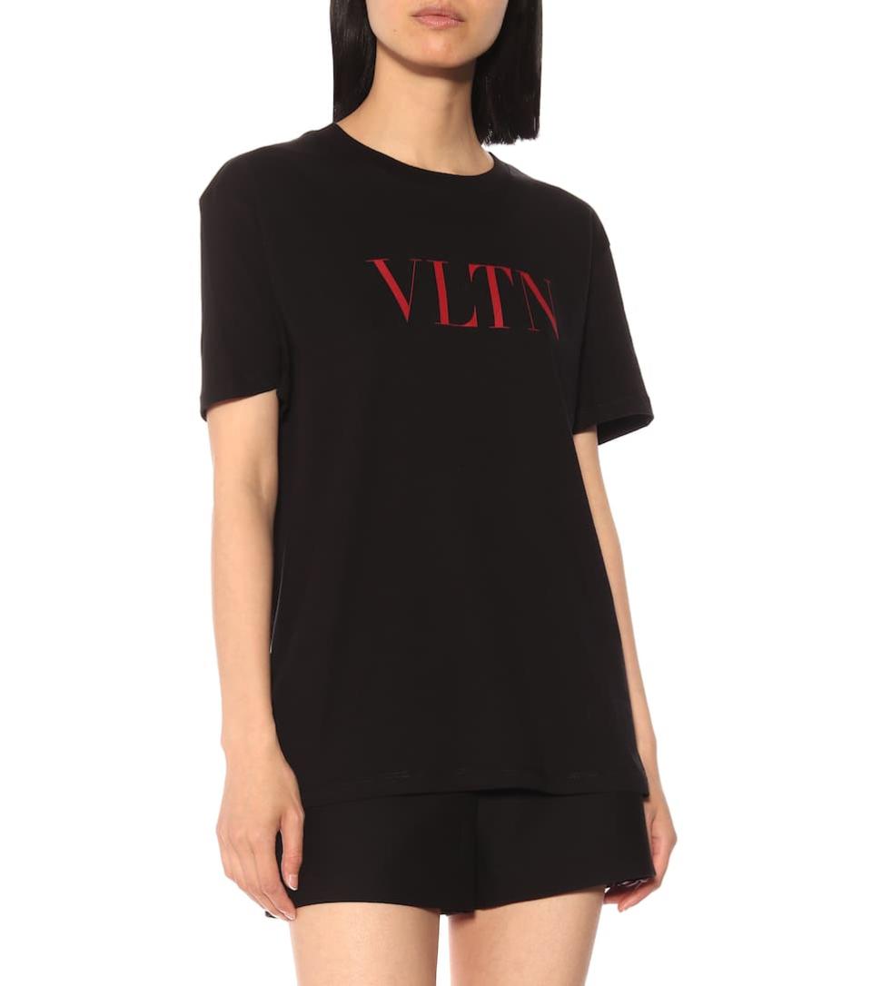 VLTN cotton T-shirt. Image via MyTheresa.