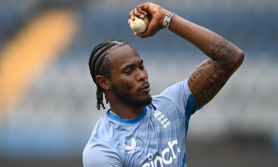 <span>After all his injuries and time out of cricket, Jofra Archer said in a podcast: ‘I’ve had a whole year of nothing.’</span><span>Photograph: Gareth Copley/Getty Images</span>