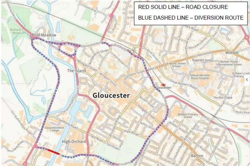 Diversions will be in place to support traffic flow.