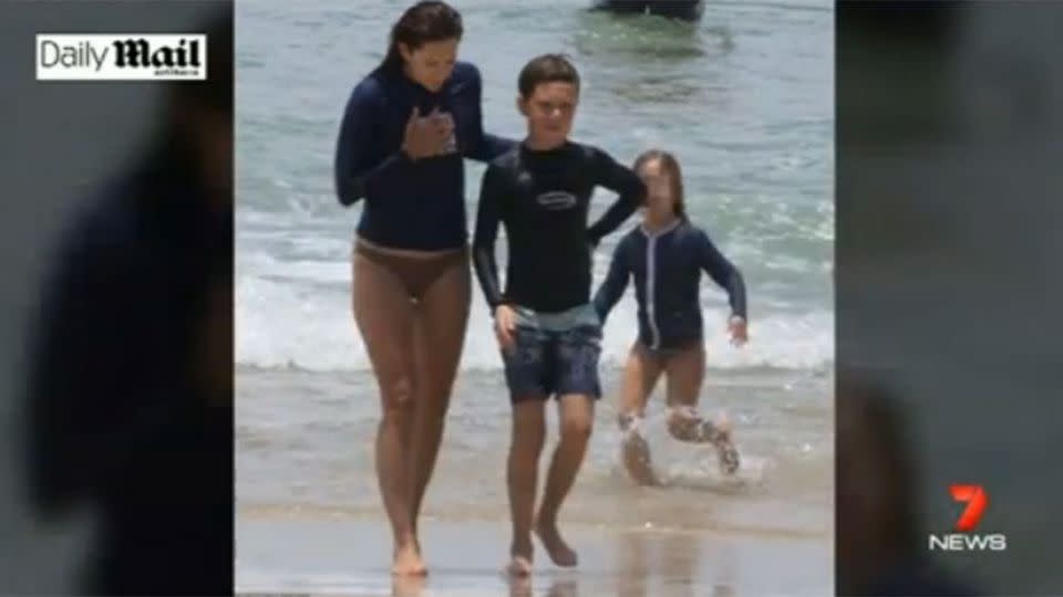 Prince Christian with his mother, Princess Mary. Photo: Screenshot/Daily Mail/7 News