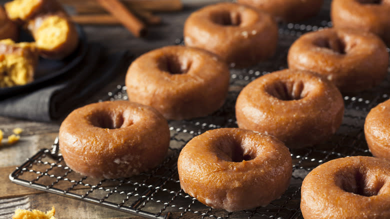 Donuts on cooling rack