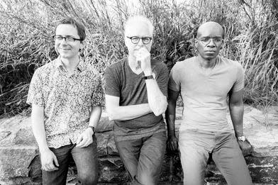 Bassist Thomas Morgan, from left,  Bill Frisell and drummer Rudy Royston.