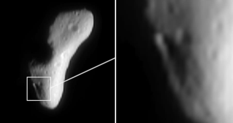 Eros-Heart-near 20000211b-NASA-GSFC-JHUAPL