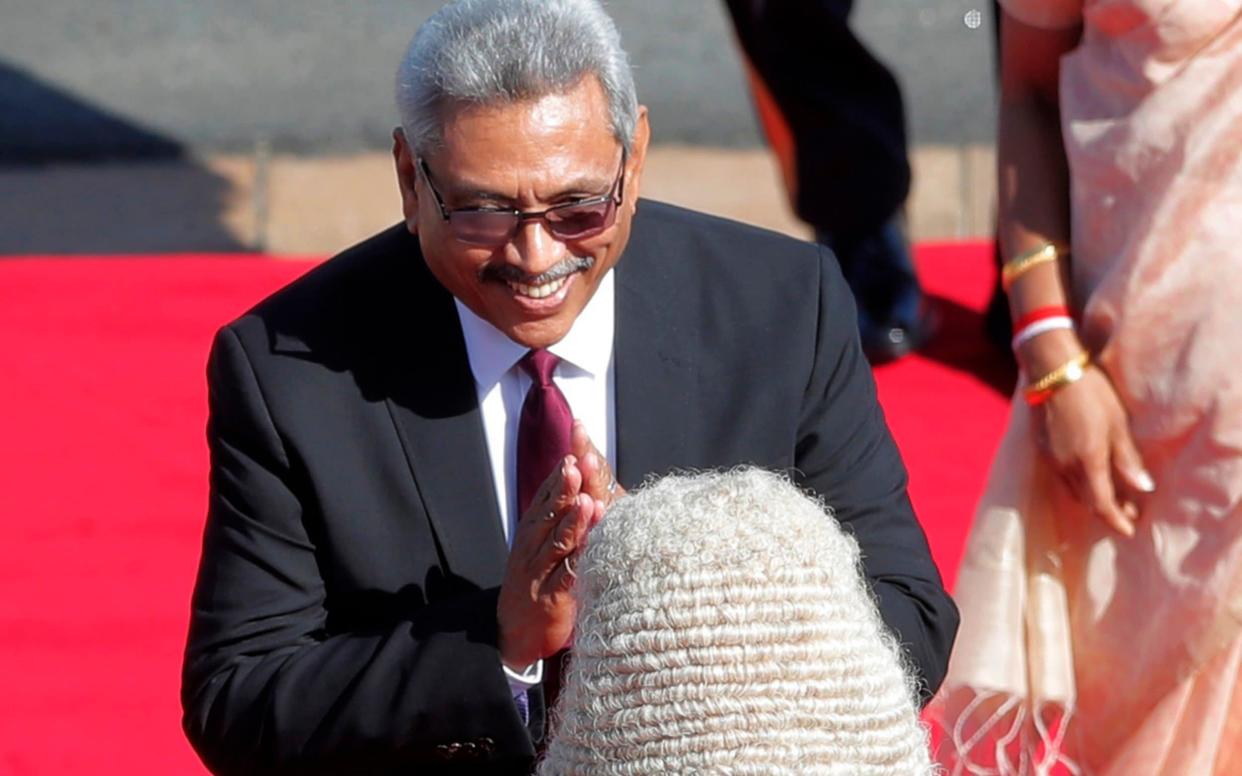 A two-thirds majority would allow Sri Lankan President Gotabaya Rajapaksa to rewrite the constitution - Eranga Jayawardena/AP