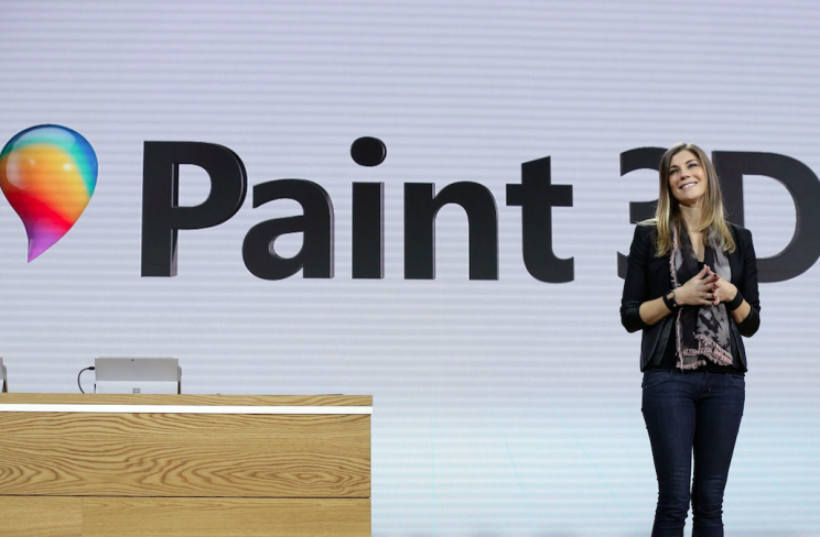 Microsoft's Megan Saunders revealed that MS Paint is here to stay along with Paint 3D (Picture: Rex)