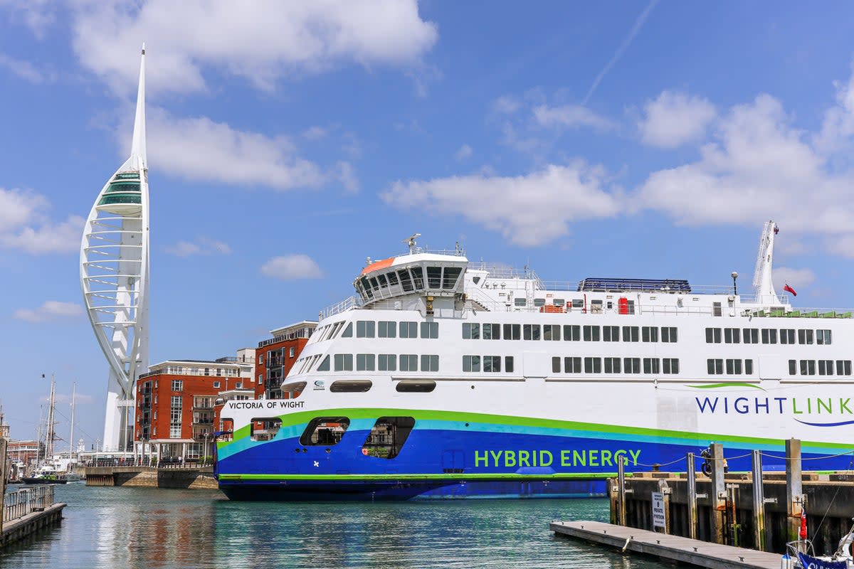 Wightlink operates two routes to the Isle of Wight (Getty)