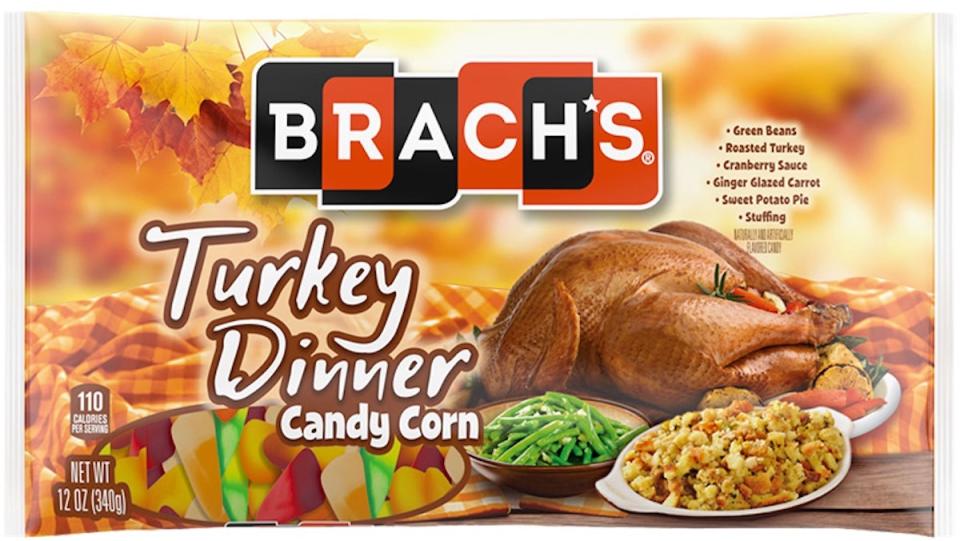 Thanksgiving Candy Corn Bag Serves a Full Turkey Day Meal_1