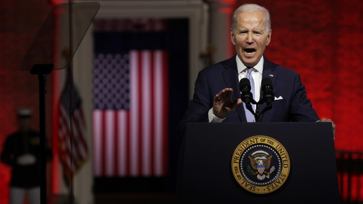 After President Biden delivered a combative speech in Philadelphia on the t...