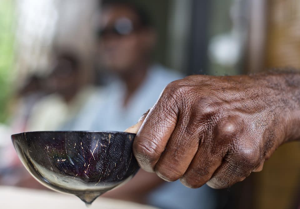 Locals drink Kava, which is a plant grown in most villages. Photo: Getty Images