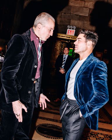 <p>Nina Westervelt/WWD via Getty</p> Daniel Day-Lewis and Zac Efron at The National Board of Review Awards Gala in New York City on Jan. 11, 2024