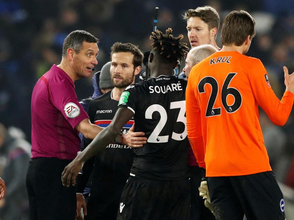 VAR got its first outing in the FA Cup game between Brighton and Crystal Palace: Reuters