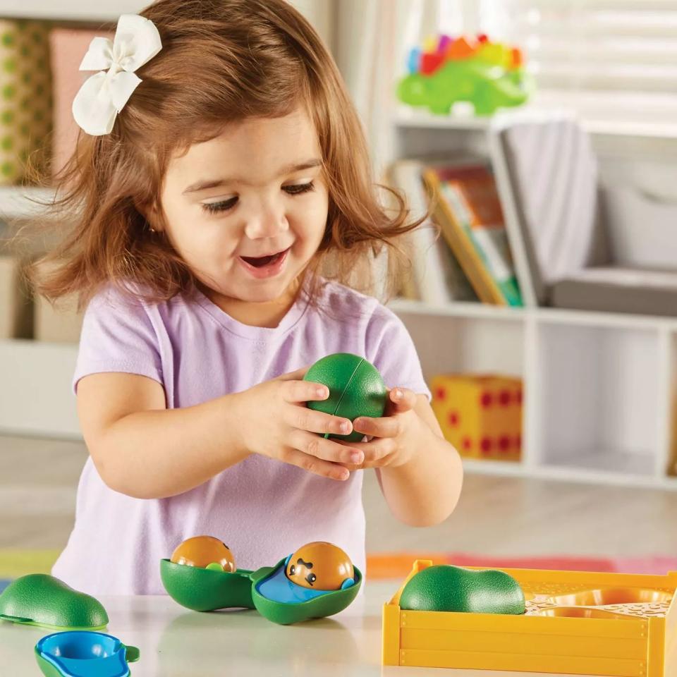 One's love of guacamole's main ingredient can start at an early age. Plus, this toy really helps with color identification and matching skills.<br /><br /><strong>Get it from Target for <a href="https://go.skimresources.com?id=38395X987171&amp;xs=1&amp;url=https%3A%2F%2Fwww.target.com%2Fp%2Flearning-resources-learn-a-lot-avocados-4pc%2F-%2FA-79406186&amp;xcust=HPToddlerToys607dd44ee4b0df3610beec33" target="_blank" rel="noopener noreferrer">$16.99</a>.</strong>