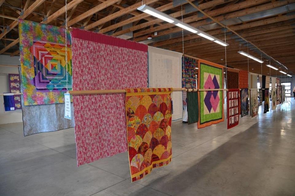 The quilt exhibit at the Northwest Washington Fair in Lynden, WA on Aug. 11, 2022.