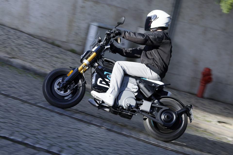 a person riding a motorcycle