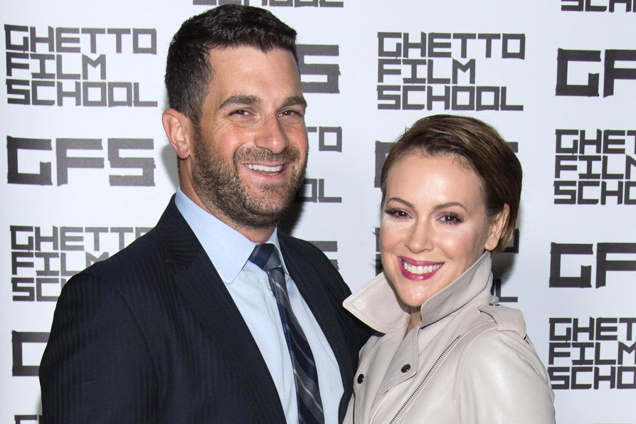 David Bugliari and Alyssa Milano