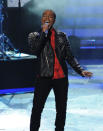 Burnell Taylor performs Bon Jovi's "You Give Love a Bad Name" on the Wednesday, April 3 episode of "American Idol."