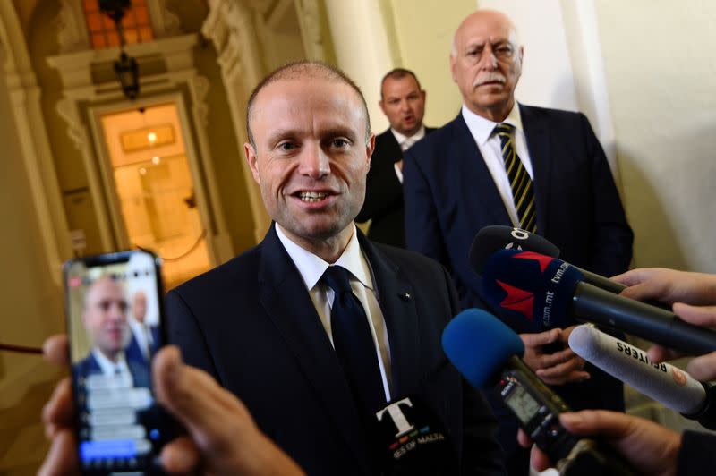 FILE PHOTO: Maltese Prime Minister Joseph Muscat makes a statement to media on the investigation into the murder of journalist Daphne Caruana Galizia, in Valletta