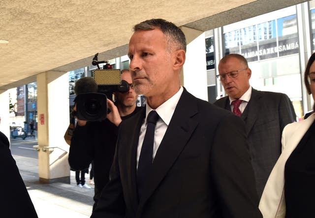 Ryan Giggs arrives at court