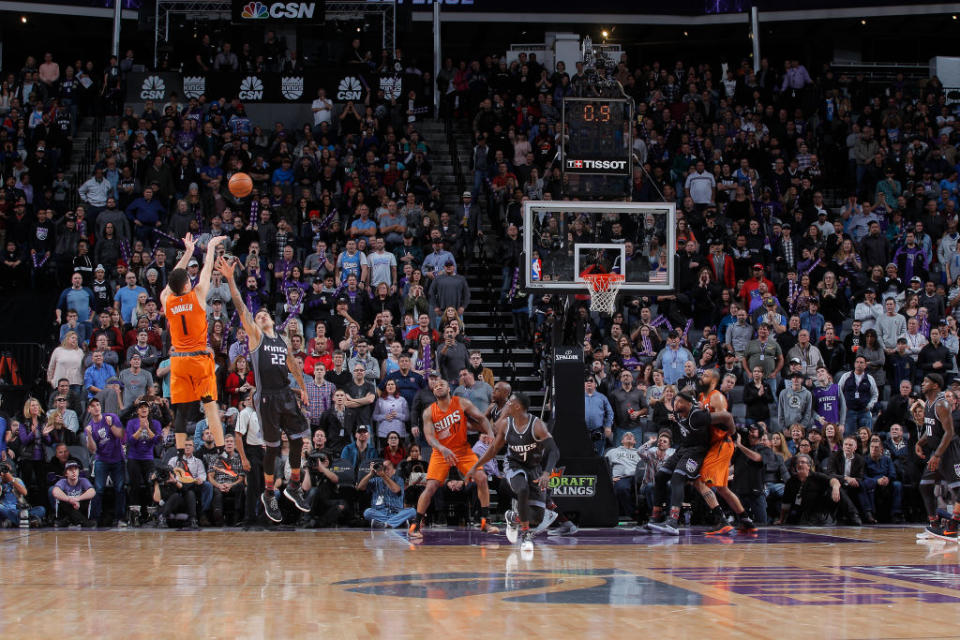 Devin Booker, moments after definitely not calling 