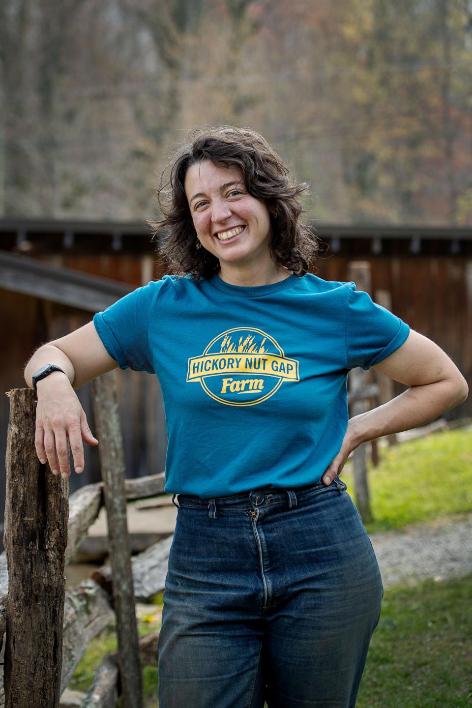 Virginia Hamilton, Director of Operations at Hickory Nut Gap Farm in Fairview, April 2, 2024.