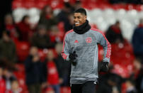 Soccer Football - Champions League Round of 16 Second Leg - Manchester United vs Sevilla - Old Trafford, Manchester, Britain - March 13, 2018 Manchester United's Marcus Rashford warms up before the match REUTERS/David Klein
