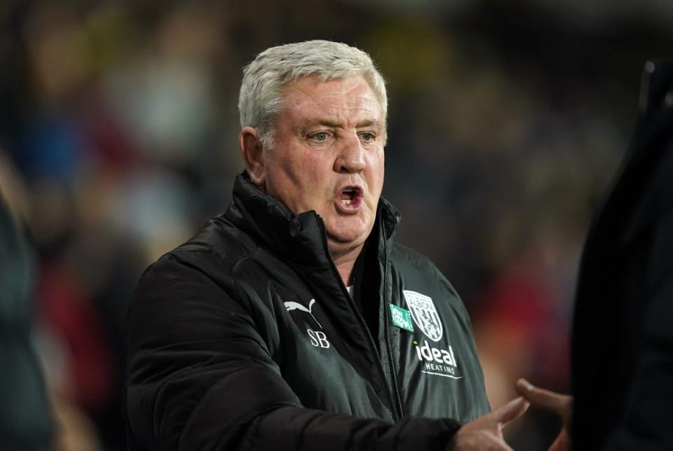 Steve Bruce’s West Brom will open up with two tough fixtures (Mike Egerton/PA) (PA Wire)