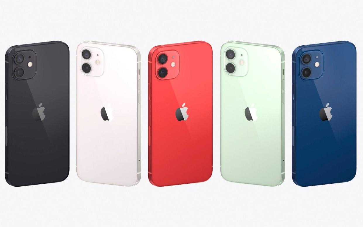 The new range of iPhone 12 colours - Apple