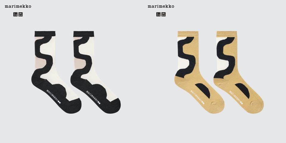 UNIQLO x Marimekko HEATTECH襪子，NT$200圖片來源：UNIQLO