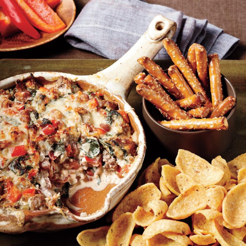 Sausage, Bean, and Spinach Dip
