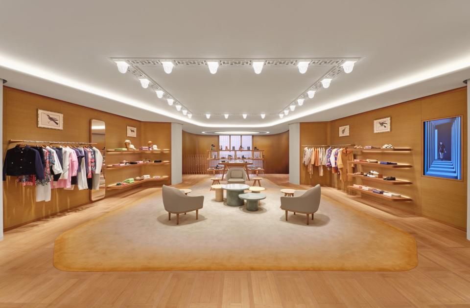 Inside the Hermès Nanjing store.