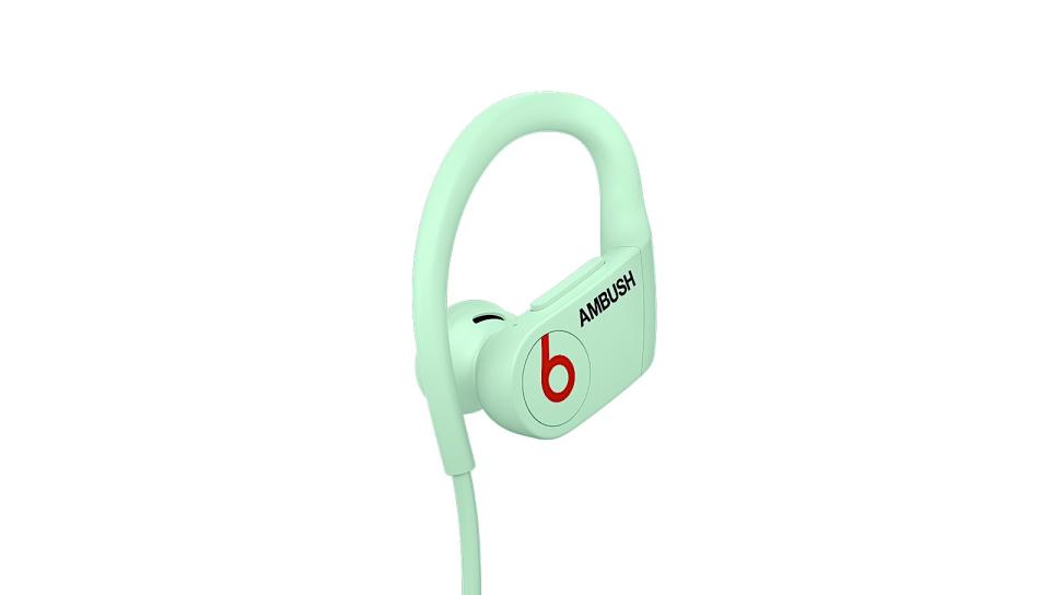 Beats announced a collaboration with fashion brand Ambush: a glow-in-the-dark version of its Powerbeats earbuds for $199.95.