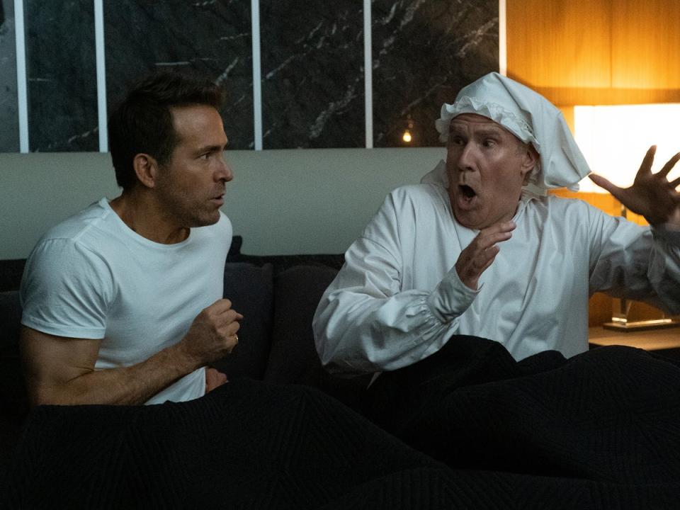 Ryan Reynolds and Will Ferrell in ‘Spirited’ (Apple TV+)