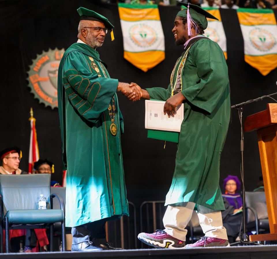 Florida A&M University celebrates its graduating class with the Fall commencement ceremony at the Lawson Center on Friday December 15, 2023. The Commencement address was delivered by FAMU Journalism graduate and President of ABC News, Kimberly Godwin Manning.