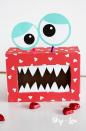 <p>See? Not all monsters are scary. Decorated with tiny white hearts and large googly eyes (easily attached using pipe cleaners), this card holder might be your kid's favorite. </p><p><a class="link " href="https://www.amazon.com/Cleaners-Craft-Crafts-Supplies-Multi-Color/dp/B09LYG8WQ9?th=1&tag=syn-yahoo-20&ascsubtag=%5Bartid%7C10055.g.26066165%5Bsrc%7Cyahoo-us" rel="nofollow noopener" target="_blank" data-ylk="slk:Shop Now;elm:context_link;itc:0">Shop Now</a></p><p><em><a href="https://www.skiptomylou.org/monster-valentine-box/" rel="nofollow noopener" target="_blank" data-ylk="slk:Get the tutorial at Skip to My Lou »;elm:context_link;itc:0" class="link ">Get the tutorial at Skip to My Lou »</a></em></p>