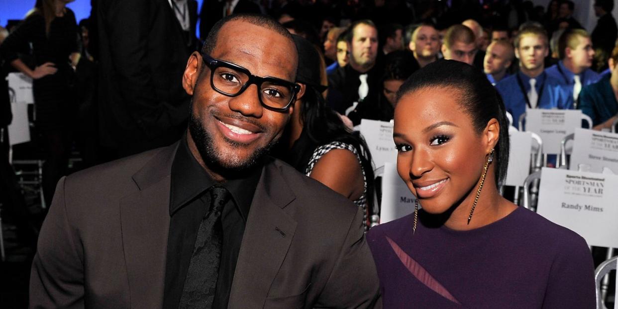 lebron james and his wife, savannah james