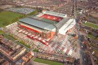 Das ausgebaute Liverpool-Stadion soll über 61.000 Zuschauern Platz bieten