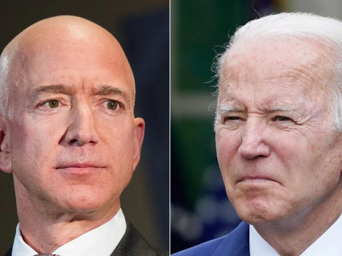 Jeff Bezos says Joe Biden's call to cut gas prices is either 'straight-ahead mis..
