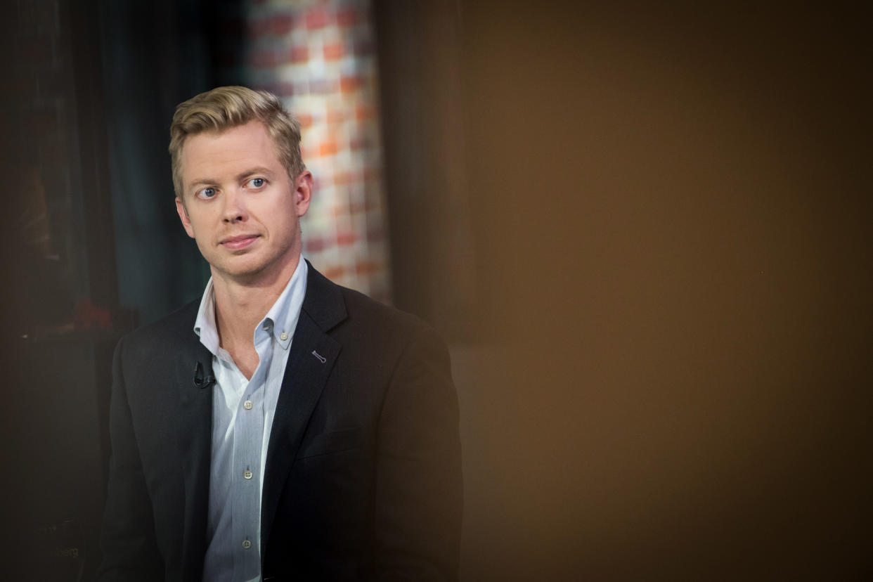 Steve Huffman during an interview in San Francisco (David Paul / Bloomberg via Getty Images file )