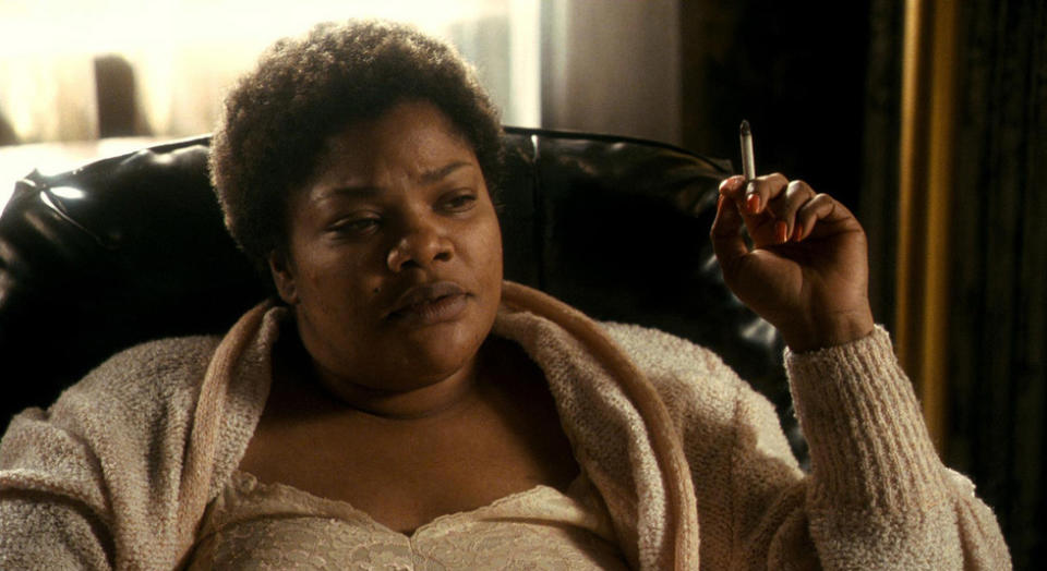 photo of Monique as Mary Lee Johnston in Precious smoking a cigarette