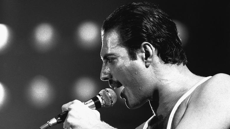 Freddie Mercury singing