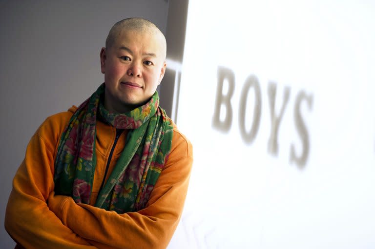 Chinese director Cui Zi'en pictured on February 9, 2013 in Paris. A film scholar and gay activist who has written nine novels including China's first gay novel, Cui has for the last 12 years focused on low-tech digital video (DV) filmmaking as his preferred means of expressing himself