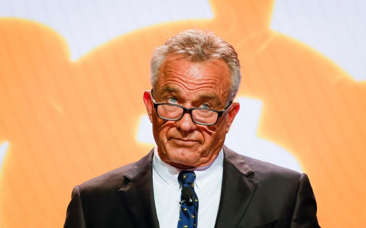 Robert F. Kennedy Jr., son of former US Senator Robert F. Kennedy, during the Bitcoin 2023 conference in Miami Beach