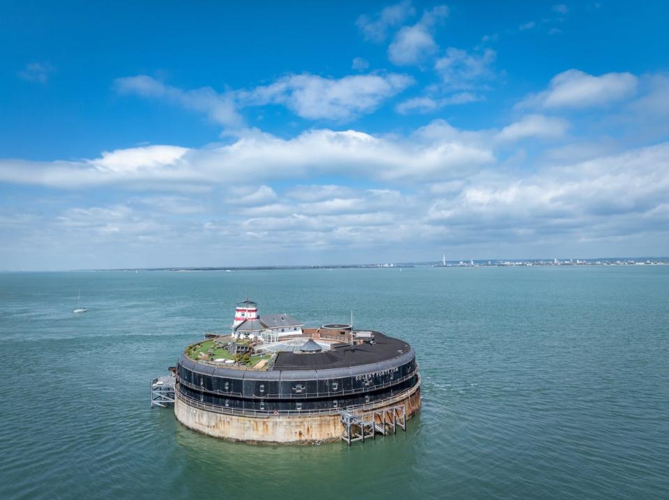No Man’s Fort is placed between Portsmouth and the Isle of Wight (Savills)