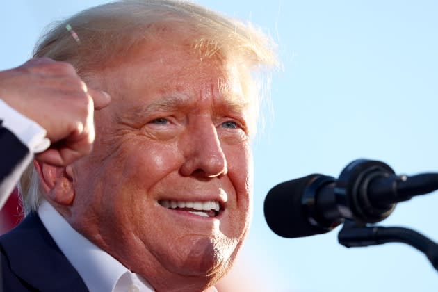 Donald Trump Holds Campaign Rally In Support Of Arizona GOP Candidates - Credit: Mario Tama/Getty Images